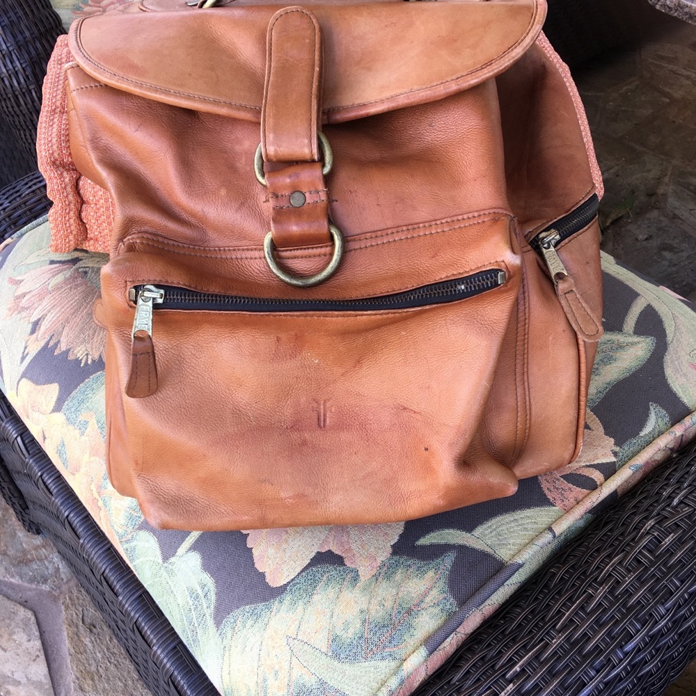 Leather Backpack. 'SOLD'